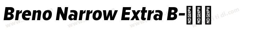 Breno Narrow Extra B字体转换
